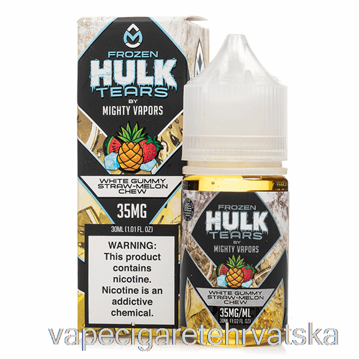 Vape Cigarete Smrznuta Bijela Gumena Slamka Dinja Za žvakanje - Hulk Tears Soli - 30 Ml 50 Mg